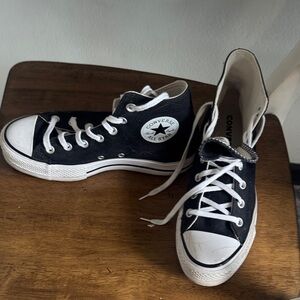 Converse Black and White High-Top Sneakers